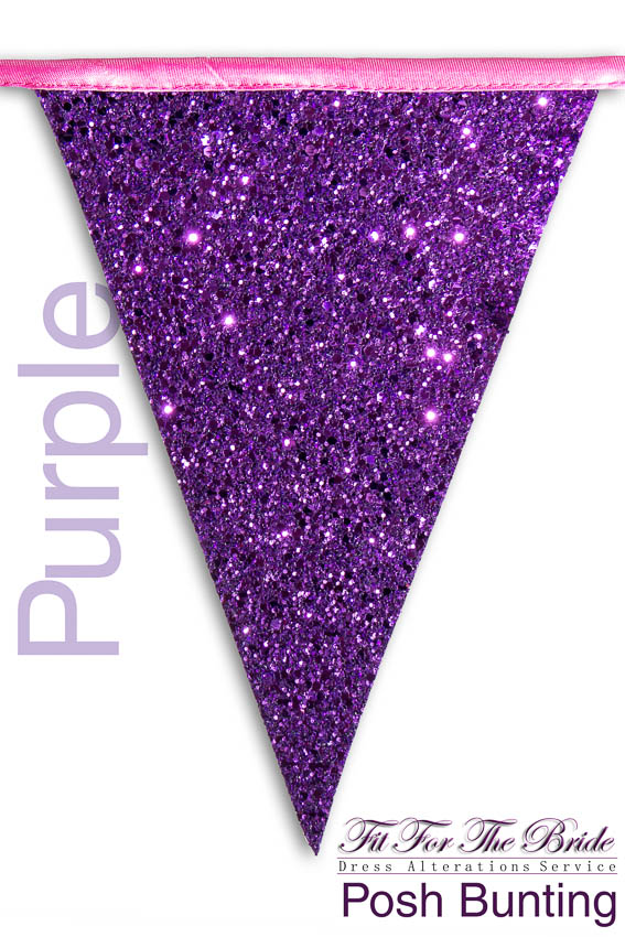 Posh Bunting - Purple